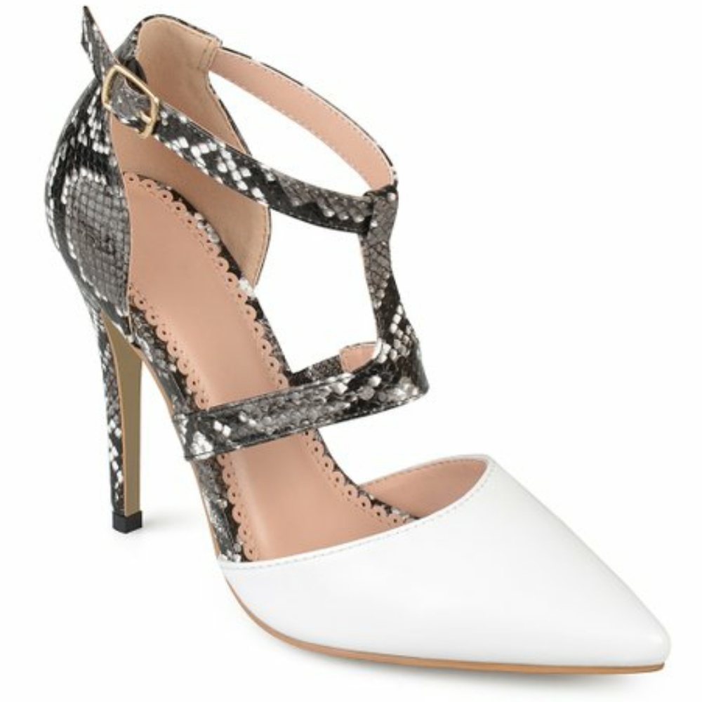 Gray Snake-Embossed Briell Pump - Women Zs 10